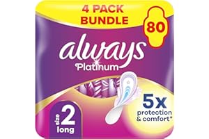 Always Platinum Sanitary Towels Long Plus (size 3) With Wings 16 Pads, Ultra Soft And Protective Topsheet, Light Scented