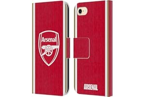 Head Case Designs Officially Licensed Arsenal FC Home 2023/24 Crest Kit Leather Book Wallet Case Cover Compatible With Apple iPhone 7/8 / SE 2020 & 2022