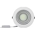 Geepas GESL55076 Round Slim Downlight Led 25W - Downlight Ceiling Light | Natural Cool White 6500K | Long Life Burning Hours | Energy Saving| Ideal for Home Hotel Restaurants & More 1 Year Warranty