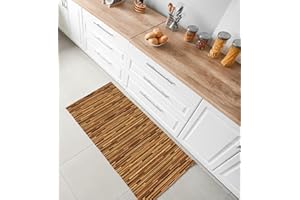 TAPPETIK Tappeto, Passatoia in Stampa Digitale Alta qualità, Ampia Gamma di Colori e Disegni (Serie DIGIT) VARIE MISURE (Striato, 52 x 140 cm)