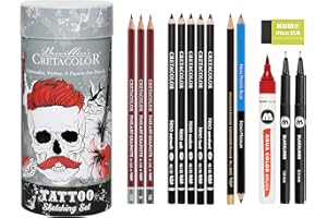 ‎CRETACOLOR Cretacolor Tattoo Sketching Set | Zeichenset