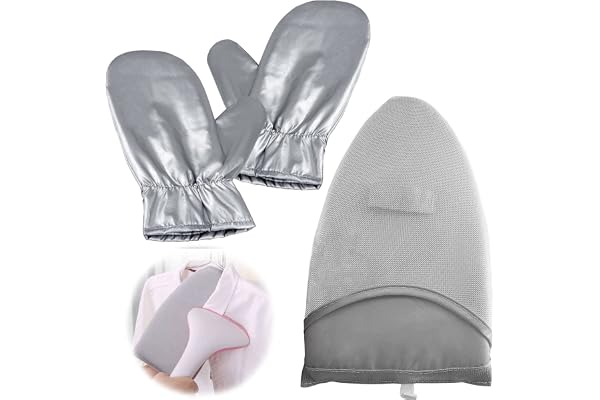Bimkole 2 stycken strykhandskar med en värmebeständig yta, tunn multifunktionell hållbar handske garment skyddshandskar stryk