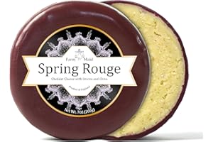 InterCheese | Single Spring Rouge Cheddar Cheese Truckle with Onions and Chives (200g)