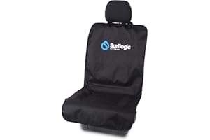 SURF LOGIC , Funda Impermeable Para DEL Asiento Coche Clip System Unisex Adulto, Negro, L