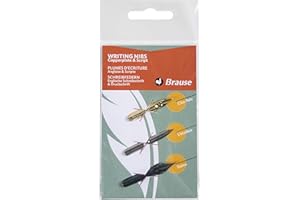 Brause 16501B - Pack de 3 plumillas de escritura (Cito Fein, L'écolière y Sténo)