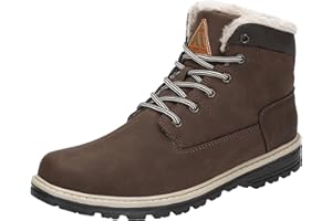 Mishansha Homme Femme Bottes Hiver Randonnée Chaussures Bottes de Neige Chaudes Fourrure Bottine GR.36-48