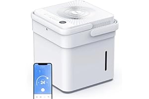 Midea Cube 20, osuszacz powietrza 20 l/dzień, WiFi, kontrola aplikacji, ciągły drenaż, suszarka do ubrań, tryb inteligentny i timer 24h, rozszerzalny zbiornik 12L, zasięg 40 m²/100m³, R290