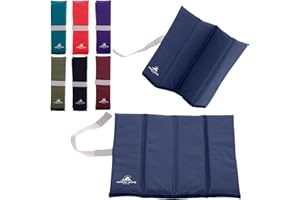 OUTDOOR WORLD BE ACTIVE Outdoor World Tapis de siège pliable – Coussin de siège portable – Coussin d'assise léger pour randonnée, plein air, camping, parc, pique-nique, pêche, plage, aire de jeux – Isolation thermique