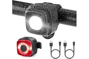 ‎VENTVINAL Ventvinal Fahrradlicht LED Set, StVZO Zugelassen Vorne und Rücklicht, Type-C USB Aufladbar Mit Batterie Aufforderung, IPX5 Wasserdicht