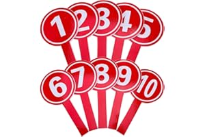 VALICLUD 10 Pezzi In Possesso Di Una Targa Tavola a Mano Paletta Di Voto Numero 10 Pagaia Segnapunti Tabellone Per Votare O No Pagaie Tabelloni Portatili Schiuma Piccola Lavagna Semplice