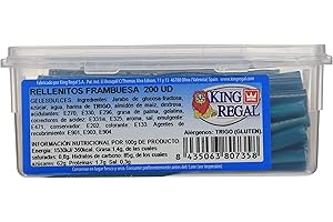KINGREGAL King Regal Rellenito Frambuesa - estuche 200 unidades