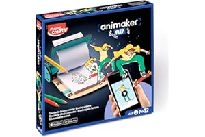 Maped Creativ Animaker Flip/Flash Set with Colouring Book and Pencils + Instructions for Animaker app (Flip Action)