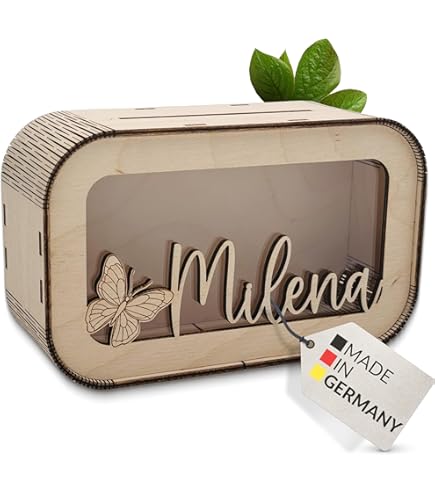 Personalisiert Spardose Einschulung 2025 - Mit Namen Für Mädchen