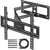 BONTEC Soporte TV Pared para Television LCD LED de 26 a 60 Pulgadas, Soporte Television Pared con Giro, Inclinación y Extensi