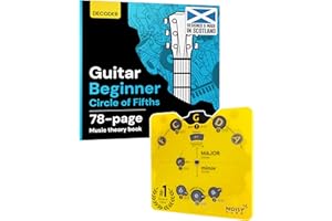 NOISY CLAN Guitar Circle of Fifths Wheel & Theory Book – Music Theory Made Easy for All Levels – Back to School Music Learning Tool, Learn Chords, Keys & Progressions – Write More, Play More, Master Music
