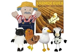 THE PUPPET COMPANY Farmer Duck - Book and Finger Puppets Set