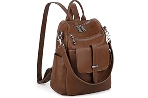UTO Women Backpack Ladies Travel Rucksack Girls School Shoulder Bags PU Leather
