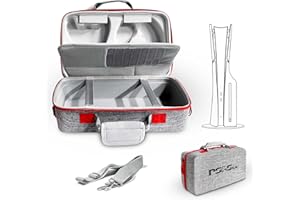 ASNOMY Carrying Case Compatible with PS5 Slim, PS5 Slim Travel Case Hard Shell Carry Bag, Organizer Protective Case for PlayStation 5 Slim Console,Dual Controller and Accessories