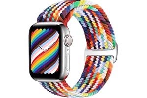 YCHDDER Braided Straps Compatible with Apple Watch 38mm 40mm 41mm 42mm 44mm 45mm 46mm 49mm,Adjustable Elastic Replacement Wristband for iWatch Series 11 10 9 8 7 6 5 4 3 SE Ultra 3 2 1 for Women Men