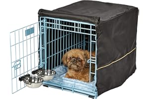 MidWest Homes for Pets iCrate 1522SS-KIT Hundebox-Set, mit ca. 58 cm langer Hundebox mit Einzeltür, Haustierbett, 2 Schüsseln und Box-Abdeckung, Trenneinsatz und patentierten Funktionen, blau