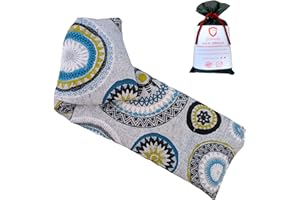 GZCOMMODITIES Saco Semillas Microondas Cervical Térmico de Semillas y Lavanda - 47x15cm - Bolsa Cojín con Aroma Calor y Frío Multiusos Saquito Pies Calienta Camas y Lumbar
