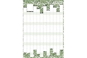 Studio Henki 2025 Wall Planner. A2 Vertical Year Planner. Includes stickers. Crease-free. (Monstera)