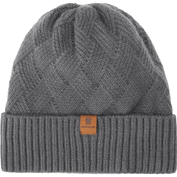 Gros Bonnet Homme Femme Gris, Bonnet Laine Doublé Polaire Livré En 48h