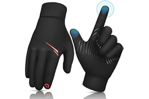 EEFOW Guantes térmicos para Correr de Invierno para niños - Guantes Antideslizantes con Pantalla táctil Interior y Exterior Cálidos para niños y niñas de 4 a 10 años