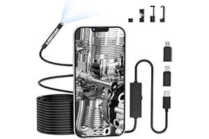 Boroskop inspekcyjny węża, 5,5 mm, 1920P, endoskop pancellent typu C, kamera z 6 diodami LED do smartfonów z systemem Android i iOS, iPhone, iPad, Samsung 5M