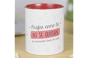 LA MENTE ES MARAVILLOSA - Taza de Cerámica con Frase |Profes como tú No se Olvidan, se Recuerdan Toda la Vida| 330 ml Regalo Original para una Persona Especial, Taza de Café y Té