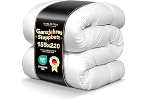 ‎JOHN COTTON John Cotton Night Cloud Duvet 155 x 220 cm - Premium Class Quilt for Allergy Sufferers | Oeko-Test Certified Duvets | Soft Microfibre All-Season Duvet - Breathable Sleeping Blanket | 155 220 cm