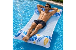 Materac dmuchany, nadmuchiwana poduszka do pływania na basenie i na plażę – zabawka wodna dla dorosłych i dzieci, hamak wodny