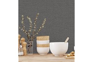 GAULAN 500680979 - Papel pintado vinílico lavable de espigas con textura en relieve para pared salón cocina baño dormitorio pasillo - Muestra DIN A4