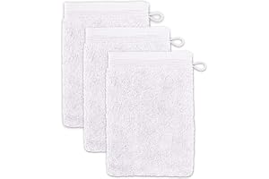 Möve tvätthandske, snö, 15 x 20 cm, 3-pack