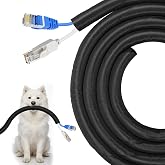 Cable Protector for Dogs and Cats Thickened Material 13mm&times;3m | Self-winding flexible pet cable protector protects pet bites f