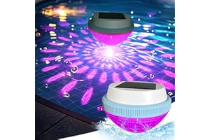 Yarteim Schwimmende Solar Poolbeleuchtung,Solarleuchten Teichbeleuchtung,7 Farbwechse Wasserdichtes Pool Lichter,Pool Beleuchtung Unterwasser,Solar Pool Licht für Außenbereich,Teich Deko,Pool Zubehör