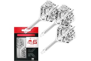 ‎TARGET DARTS Target Japan Player Edition K Flex Flights and Shaft System | 3er-Pack Kflex All In One Flights, Player Edition Dartzubehör | K-Flex Dartschaft kurz/Mittelstufe/Mittel