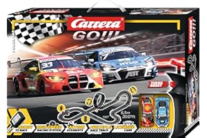 Carrera - 20062560 - DPower Lap I Digitale Rennbahn I Inklusive Rundenzähler & Loopings Kreuzungen & Überflüge I Fahrzeuge mit Front- & Heckbeleuchtung im Maßstab 1:43 I Handregler mit Turbo-Button