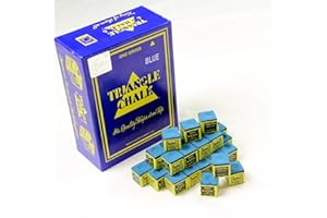 TWEETEN 12 Pieces BLUE Triangle Snooker Pool Chalk - Worlds Most Popular Chalk!
