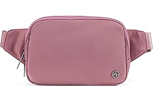 Everywhere Belt Bag Large 2L, Pander Waterproof Everywhere Fanny Pack Purse for Women and Men with Adjustable Strap. (Dune Pink)