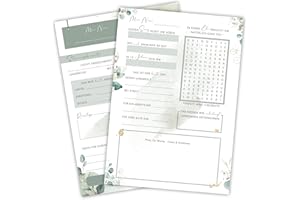 Aahyzzon 50 Gästekarten Hochzeit - Gästekarten Hochzeit zum ausfüllen - Gästebuchkarten für Hochzeit - Gästebuchseiten - Hochzeitsspiel - Eukalyptus, 2 Designs | DIN A5 Postkartengröße