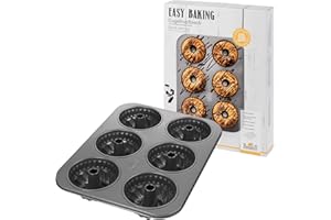 RBV BIRKMANN Birkmann Easy Baking 881518 - Teglia per mini torte, muffin e cupcake, con rivestimento antiaderente e codice ricettario
