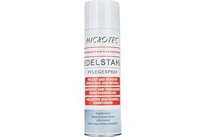 ‎MICROTEC Microtec® Edelstahlpflege | 500ml | langanhaltender Glanz | starke Pflegekraft | Anti-Fingerabdruck | wasser- und schmutzabweisend | silikonfrei