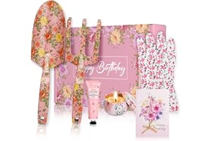 YALYIE Birthday Gifts for Women, Happy Birthday Gifts Basket for Mum Grandma Wife Best Friends, Ladies Pamper Gardening Gift for Women, Garden Lovers Gift for 50Th 60Th 70Th Birth-day, Retirement, Christmas