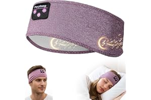 Sömnhörlurar, Perytong Bluetooth-sportspannband hörlurar med ultratunna HD-stereohögtalare perfekta för sömn, träning, joggin