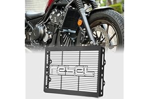 WOOGA Motorcycle Black Radiator Guard Protector Grille Grill Cover Shrouds Cooler Protector compatible with Ho&n&da CMX 500 Rebel CMX 250 CMX 300 Accessories 2017-2024