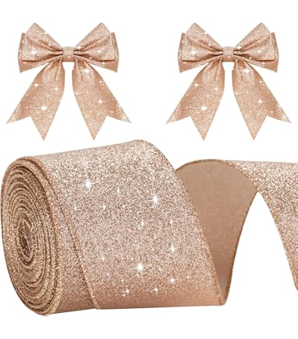 Kerstlint 16mm - Merry Christmas Kerstboom Goud