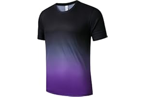 Gaiatiger Men's T-Shirt Quick Dry Gym T Shirt Moisture Wicking Running Top for Men Breathable Sport Short Sleeve Top