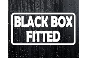 DECALARAMA Car Sticker Black Box Fitted Novelty Bumper Window Boot Door Young Driver Decal Present