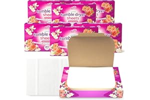 SOL 280pk Tumble Dryer Sheets, Floral Linen Scented, Fabric Softener and Scent Booster, Wrinkle-Free Laundry and Dry Cleaning Freshener, Anti-Static, Long-Lasting Fragrance for Clothing